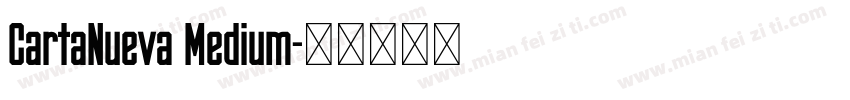 CartaNueva Medium字体转换